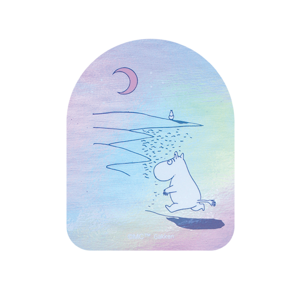 ステッカー（オーロラ/浜辺）DM03831