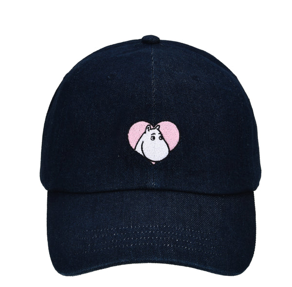 Nordicbuddies デニムキャップ（ムーミン/ハート/ネイビー）MOOMIN73G