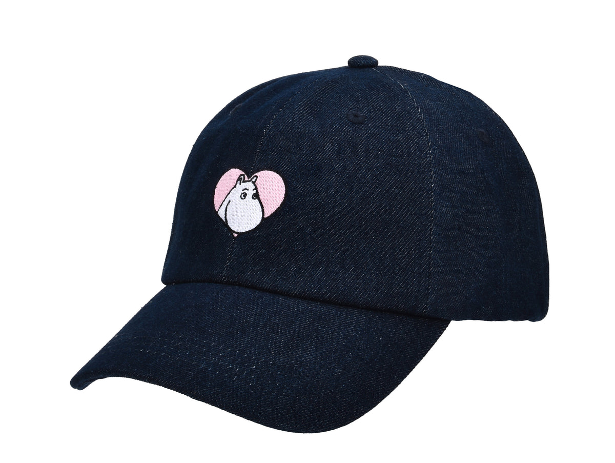 Nordicbuddies デニムキャップ（ムーミン/ハート/ネイビー）MOOMIN73G