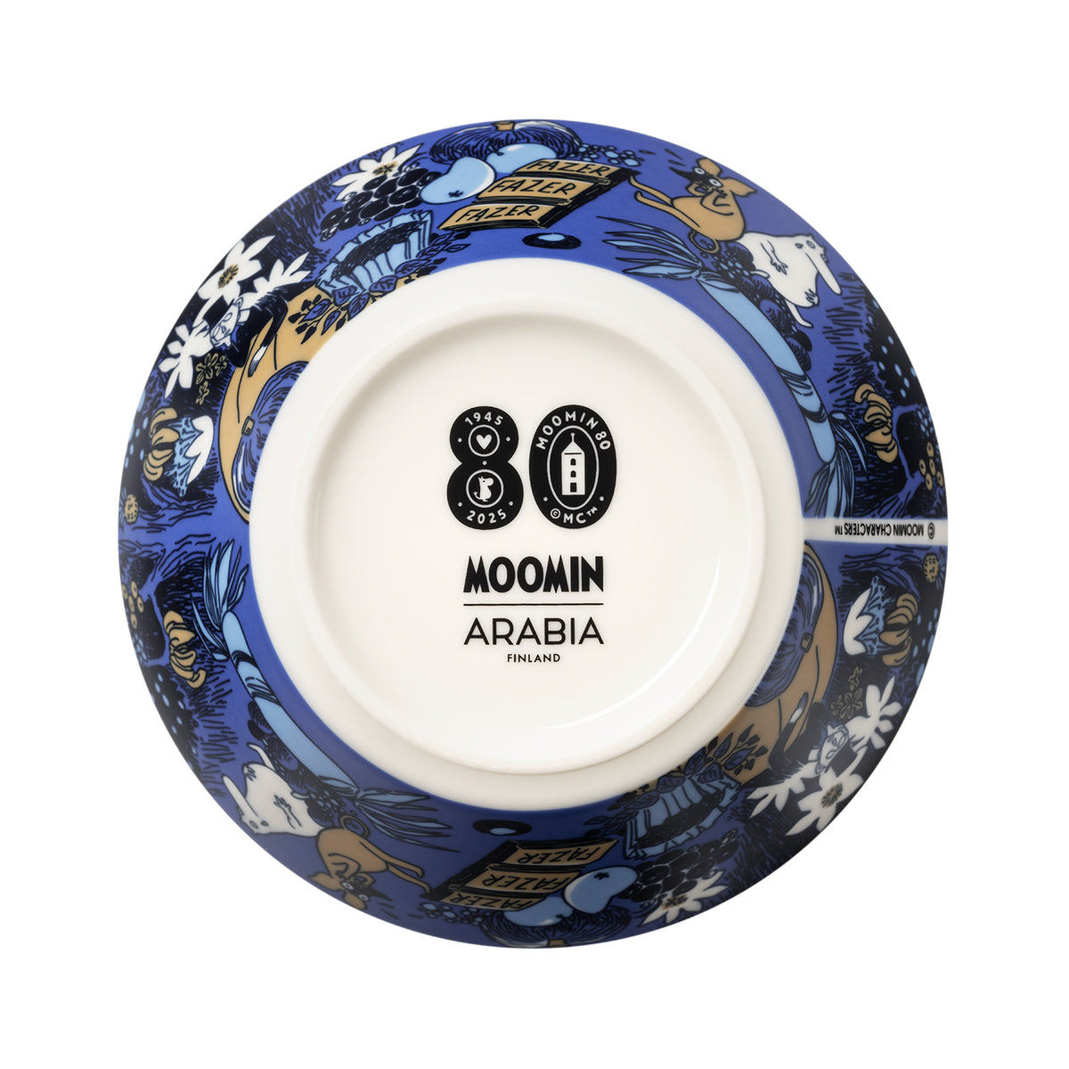 MOOMIN×ARABIA×Fazer ボウル15cm（80th）FAZ170175★Fazerチョコバー付き