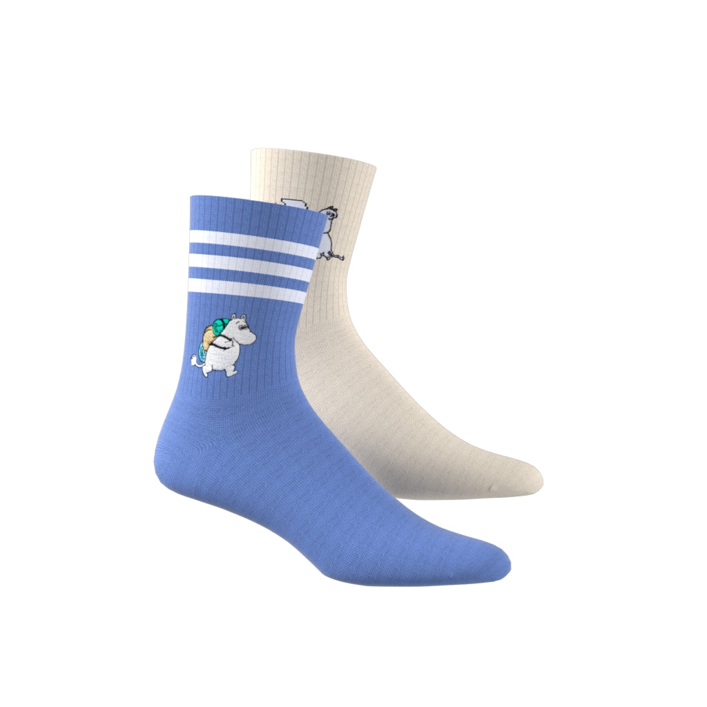 ADIDAS SOCKS 2PP MOOMIN ﾌﾞﾙｰﾌｭｰｼﾞｮﾝ/ﾜﾝﾀﾞｰﾎﾜｲﾄﾒﾗﾝｼﾞS - MOOMIN SHOP