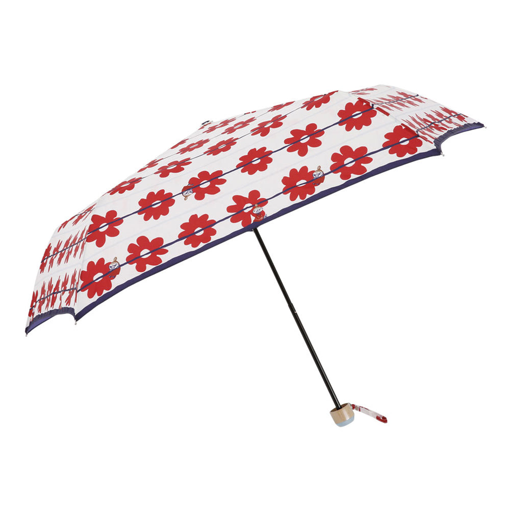 雨晴兼用折畳傘（リトルミイ/花ボーダー）85852