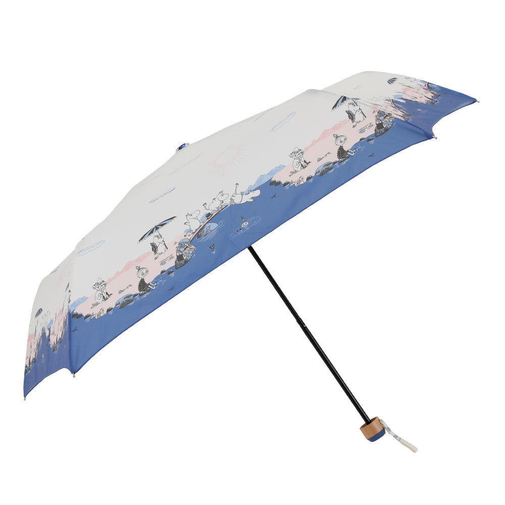 【晴雨兼用】折たたみ傘 ムーミン ビーチ