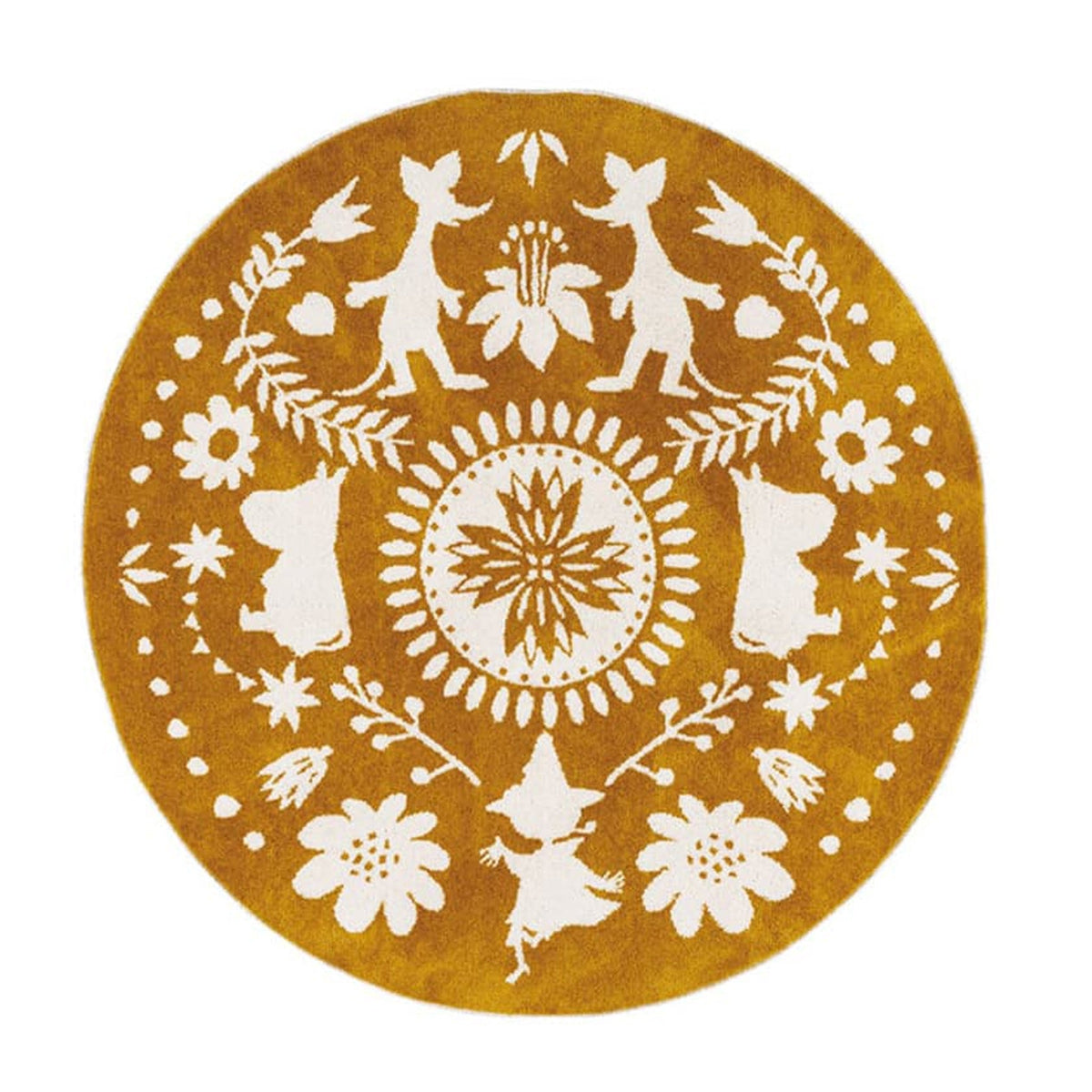 Rug Forkline 185×185 Yellow [Not eligible for wrapping] [Not eligible for campaign]