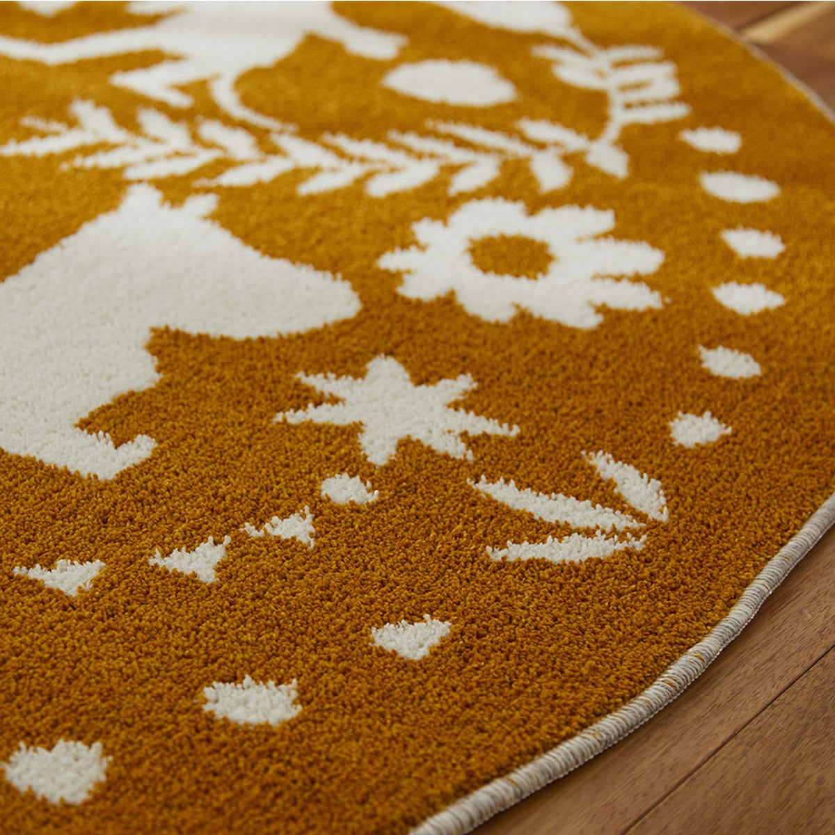 Rug Forkline 185×185 Yellow [Not eligible for wrapping] [Not eligible for campaign]