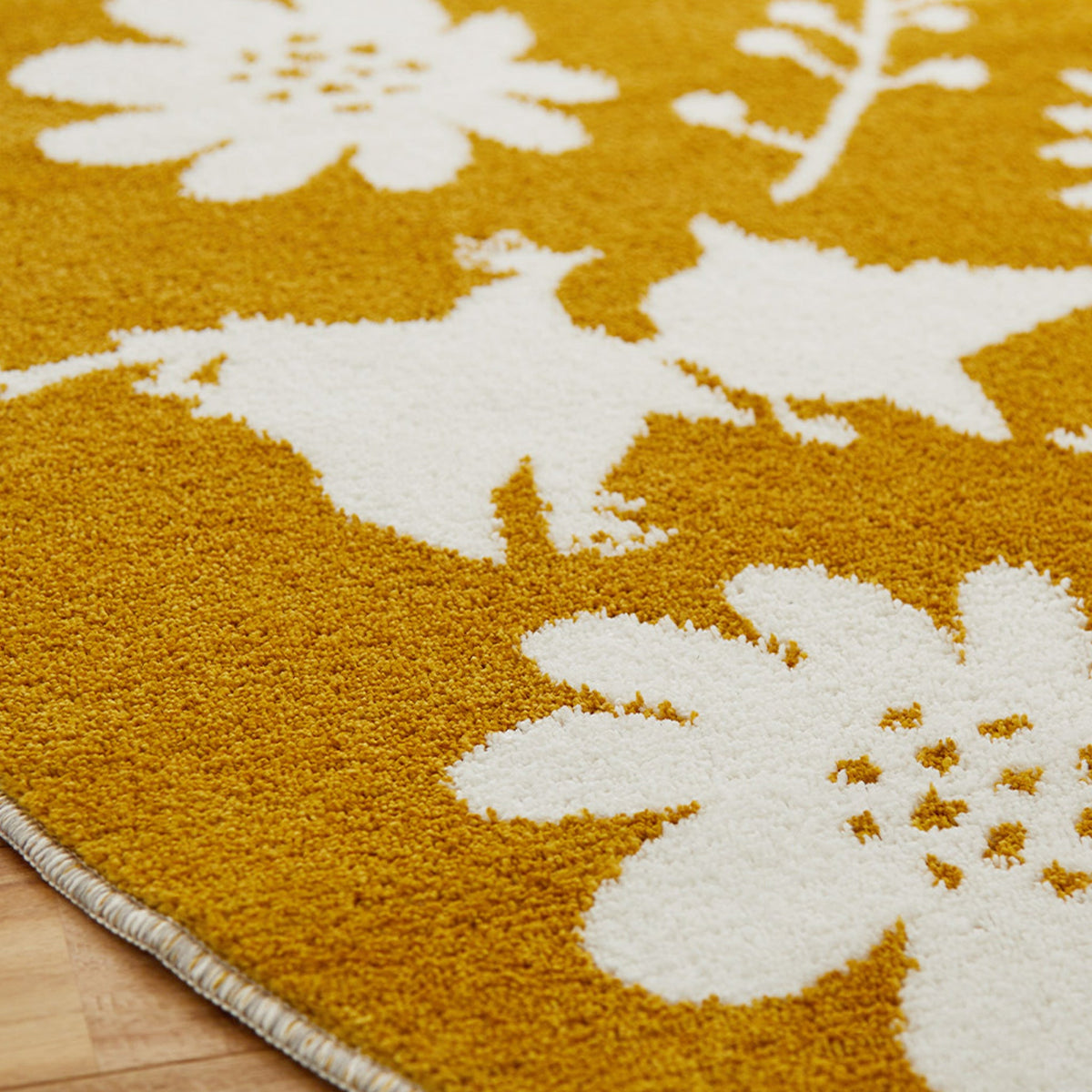 Rug Forkline 185×185 Yellow [Not eligible for wrapping] [Not eligible for campaign]
