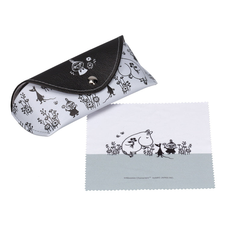 フラップメガネケース（Monotone Flower）216824 - MOOMIN SHOP