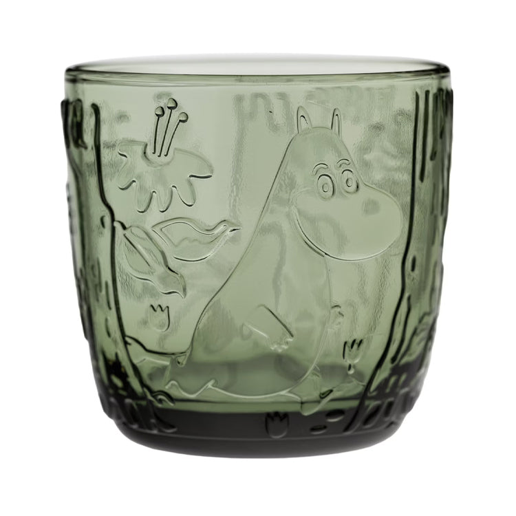 MOOMIN ARABIA ガラスタンブラー2pcs（Mystical Forest/pine green）1070868